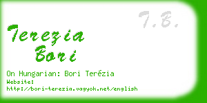 terezia bori business card